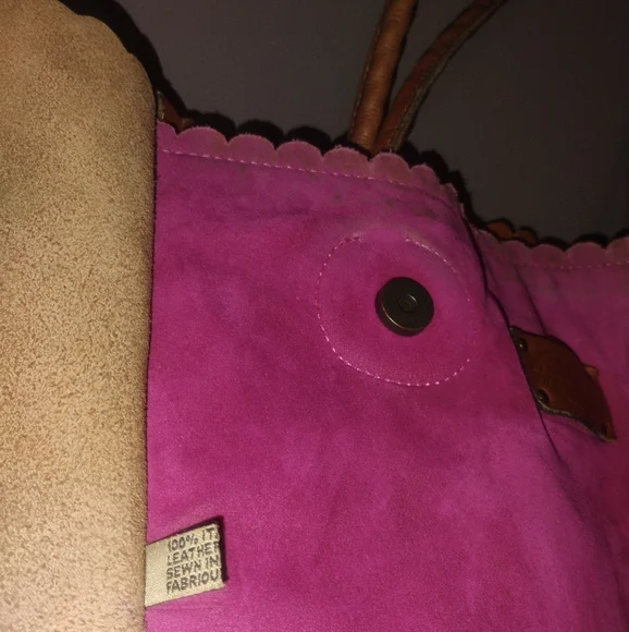 Patricia Nash Cut Out Tooling Cavo Collection Tote in Cinnamon Leather - Picture 9 of 16